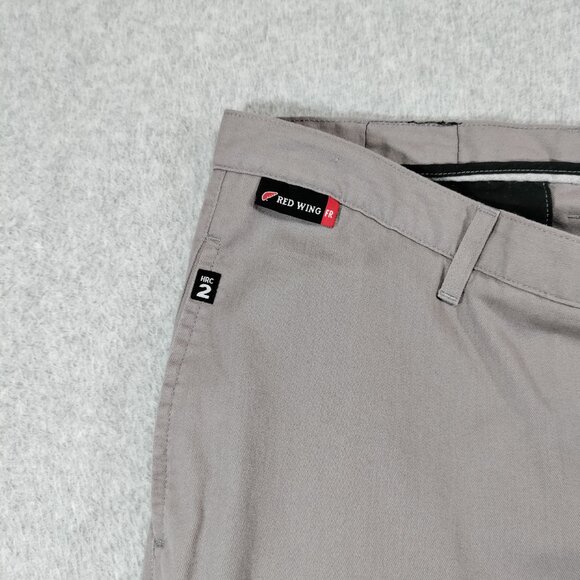 Red Wing FR Pants Mens 42x30 Gray Reflective Bands Tencel Aramid NFPA 2112 HR2 - Picture 4 of 11